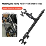 Motorcycle Dual-heads Crab & Single Heads Clamps Handlebar Fixed Mount Selfie Stick - Image 3