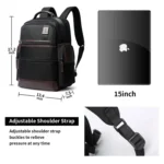 Bopai 751-007291 Business Anti-theft Waterproof Large Capacity Double Shoulder Bag,with USB Charging Port, Size: 34x19x43.5cm - Image 9