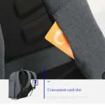 Bopai 851-010128 Business Anti-theft Waterproof Large Capacity Double Shoulder Bag,with USB Charging Port, Size: 34x19x43cm - Image 6