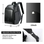 Bopai 851-010128 Business Anti-theft Waterproof Large Capacity Double Shoulder Bag,with USB Charging Port, Size: 34x19x43cm - Image 9