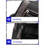 Bopai 851-008821 Outdoor Breathable Waterproof Anti-theft Large Capacity Double Shoulder Bag,with USB Charging Port, Size: 36x17x41.5cm - Image 8