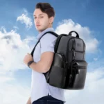 Bopai 851-014318 Fashion Outdoor Breathable Waterproof Anti-theft Three-layer Large Capacity Double Shoulder Bag,with USB Charging Port, Size: 31x17x44cm - Image 16