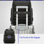 Bopai 851-014318 Fashion Outdoor Breathable Waterproof Anti-theft Three-layer Large Capacity Double Shoulder Bag,with USB Charging Port, Size: 31x17x44cm - Image 9