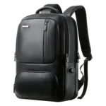 Bopai 851-024011 Top-grain Leather Business Breathable Anti-theft Man Backpack, Size: 28x18x42cm - Image 3
