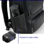 Bopai 851-024011 Top-grain Leather Business Breathable Anti-theft Man Backpack, Size: 28x18x42cm - Image 7