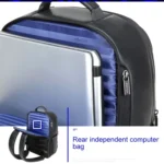 Bopai 851-024011 Top-grain Leather Business Breathable Anti-theft Man Backpack, Size: 28x18x42cm - Image 9
