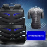 Bopai 851-036611 Large Capacity Top-grain leather Business Breathable Man Backpack, Size: 30x12x43cm - Image 12