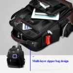 Bopai 11-85301 15.6 inch Large Capacity Multi-layer Zipper Bag Design Breathable Laptop Backpack, Size: 35 x 20 x 43cm - Image 5