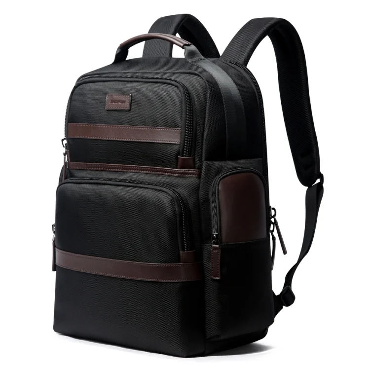 Bopai 751-007301 Business Anti-theft Waterproof Large Capacity Double Shoulder Bag,with USB Charging Port, Size: 28x19x42cm