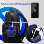 Bopai 751-007301 Business Anti-theft Waterproof Large Capacity Double Shoulder Bag,with USB Charging Port, Size: 28x19x42cm - Image 12