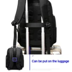 Bopai 751-007301 Business Anti-theft Waterproof Large Capacity Double Shoulder Bag,with USB Charging Port, Size: 28x19x42cm - Image 9