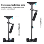 PULUZ 38.5-61cm Carbon Fibre Handheld Stabilizer for DSLR & DV Digital Video & Cameras, Load Range: 0.5-3kg - Image 4