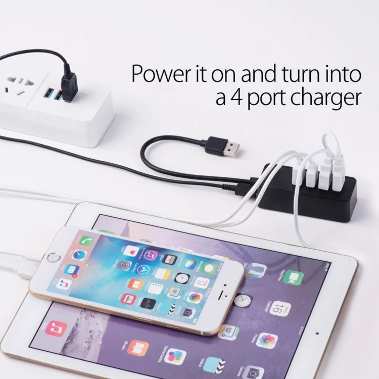 PC0008B_13.webp ORICO W5P-U3-30 4-Port USB 3.0 Desktop HUB with 30cm Micro USB Cable Power Supply - Image 14