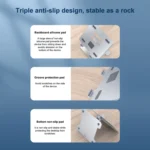 ORICO LST-2AS Multi-function Aluminum Alloy Laptop Notebook Heightening Folding Stand Holder - Image 4