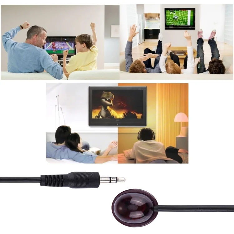 PC0031_4.webp 1m Infrared IR TV HDMI Remote Control Receiver & Emitter Extender Cable 3.5mm Wire Adapter (for S-PC-1247) - Image 5
