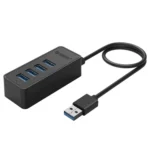ORICO W5P-U3-100 4-Port USB 3.0 Desktop HUB with 100cm Micro USB Cable Power Supply - Image 3