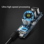 ORICO W5P-U3-100 4-Port USB 3.0 Desktop HUB with 100cm Micro USB Cable Power Supply - Image 6