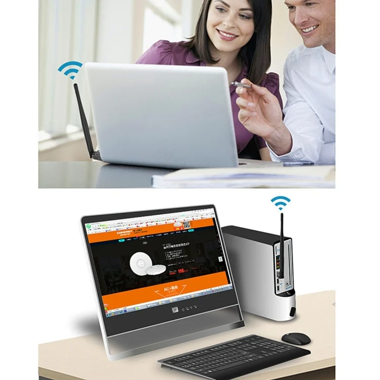 PC0054_7.webp 2 in 1 Bluetooth 4.0 + 150Mbps 2.4GHz USB WiFi Wireless Adapter with 2D1 External Antenna - Image 8