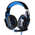 KOTION EACH G2000 Over-ear Game Gaming Headphone Headset Earphone Headband with Mic Stereo Bass LED Light for PC Gamer,Cable Length: About 2.2m(White + Red) - Image 2