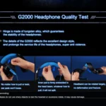 KOTION EACH G2000 Over-ear Game Gaming Headphone Headset Earphone Headband with Mic Stereo Bass LED Light for PC Gamer,Cable Length: About 2.2m(White + Red) - Image 12