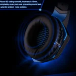 KOTION EACH G2000 Over-ear Game Gaming Headphone Headset Earphone Headband with Mic Stereo Bass LED Light for PC Gamer,Cable Length: About 2.2m(White + Red) - Image 16