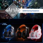 KOTION EACH G2000 Over-ear Game Gaming Headphone Headset Earphone Headband with Mic Stereo Bass LED Light for PC Gamer,Cable Length: About 2.2m(White + Red) - Image 8