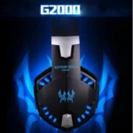KOTION EACH G2000 Over-ear Game Gaming Headphone Headset Earphone Headband with Mic Stereo Bass LED Light for PC Gamer,Cable Length: About 2.2m(White + Red) - Image 9