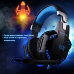 KOTION EACH G2000 Over-ear Game Gaming Headphone Headset Earphone Headband with Mic Stereo Bass LED Light for PC Gamer,Cable Length: About 2.2m(White + Red) - Image 10
