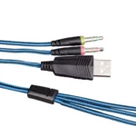 KOTION EACH G4000 Stereo Gaming Headphone Headset Headband with Mic Volume Control LED Light for PC Gamer,Cable Length: About 2.2m(White + Red) - Image 7