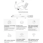 VONETS VAP11G-500S High Power CPE 20dbm Mini WiFi 300Mbps Bridge WiFi Repeater Signal Booster, Outdoor Wireless Point to Point, No Abstacle - Image 5