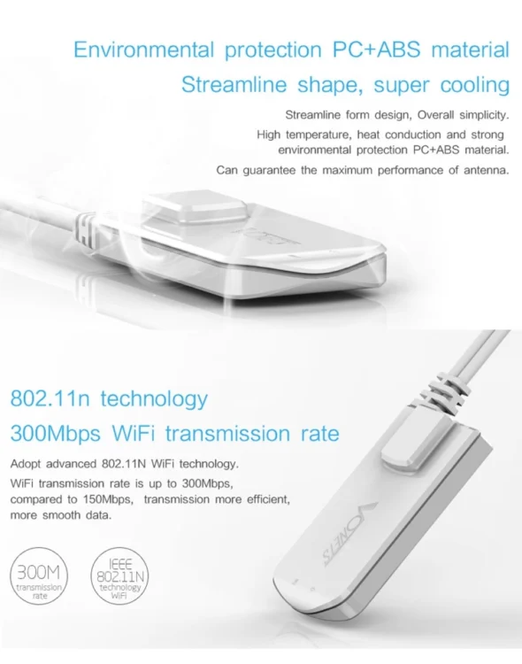 PC0133W_6.webp VONETS VAP11N Mini WiFi 300Mbps Repeater WiFi Bridge, Best Partner of IP Device / IP Camera / IP Printer / XBOX / PS3 / IPTV / Skybox - Image 7