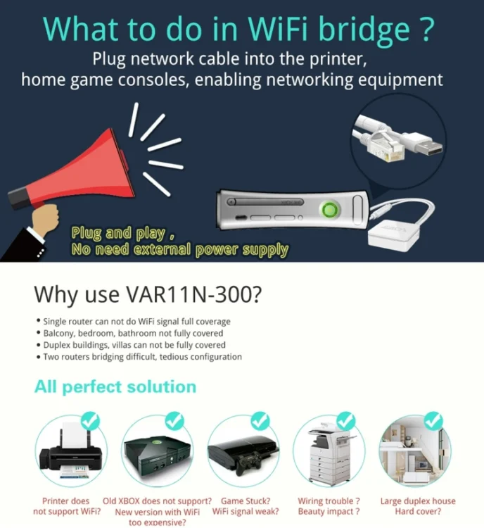 PC0136W_5.webp VONETS VAR11N-300 Mini 300Mbps WiFi Repeater & Router & Bridge, Support 802.11N - Image 6