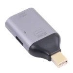 2 in 1 4K 60Hz Mini DP Male to USB-C / Type-C Charging + USB-C / Type-C Female Adapter - Image 2