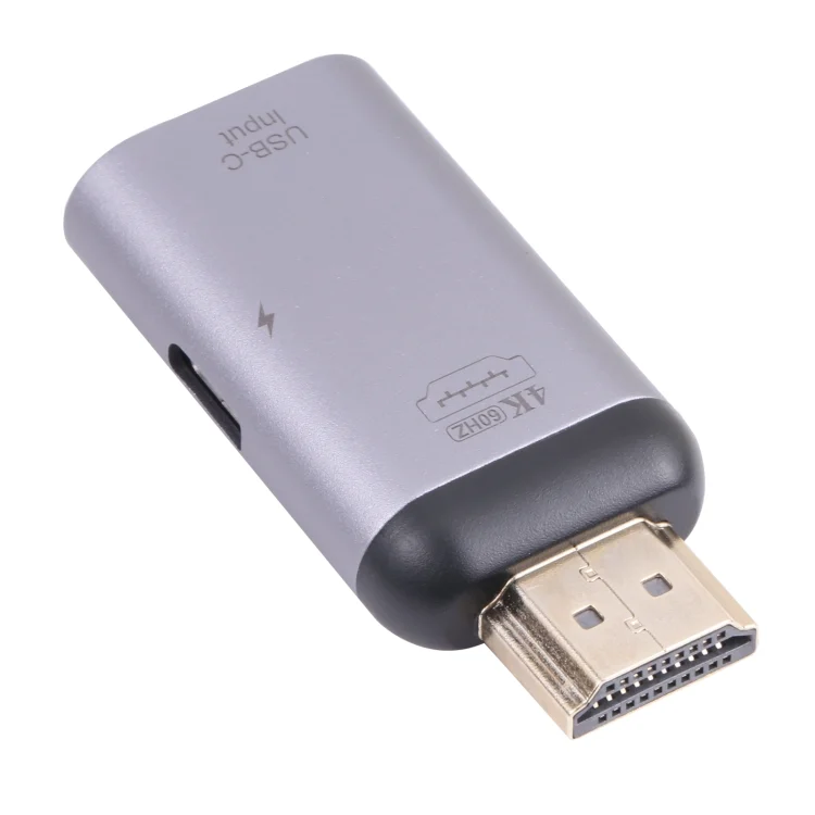 PC0168_2.webp 2 in 1 4K 60Hz HDMI Male to USB-C / Type-C Charging + USB-C / Type-C Female Adapter - Image 3