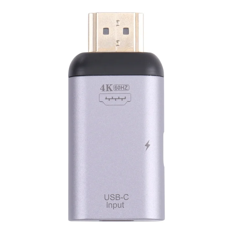 PC0168_3.webp 2 in 1 4K 60Hz HDMI Male to USB-C / Type-C Charging + USB-C / Type-C Female Adapter - Image 4