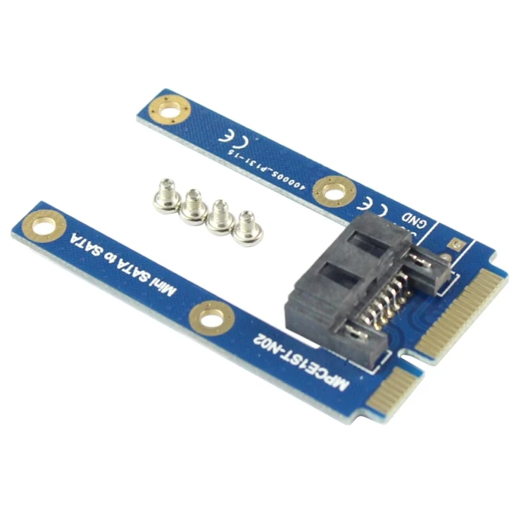 PC0181L_2.webp Mini PCI-E mSATA SSD to SATA 7 Pin MPCIe Extension Adapter Card - Image 3