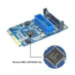 MINI PCI-E to USB 3.0 Front 19 Pin Desktop PC Expansion Card - Image 6