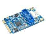 MINI PCI-E to USB 3.0 Front 19 Pin Desktop PC Expansion Card with 4 Pin Power Connection Port - Image 2