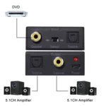 NK-Q7 Tendak Optical SPDIF Toslink to Coaxial / Coaxial to Optical SPDIF Toslink Bi-directional Swtich Digital 2-Way Audio Converter - Image 5