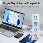 ORICO 2577U3-V1 Grid Texture Design 2.5 inch USB3.0 Micro-B Hard Drive Enclosure Box - Image 11