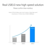 ORICO 6139U3 2.5 / 3.5 inch Transparent SATA to USB 3.0 Hard Drive Dock Station - Image 7