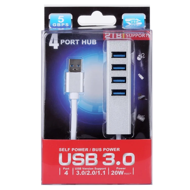 PC0240S_3.webp 5Gbps Super Speed Self / Bus Power 4 Ports USB 3.0 HUB - Image 4