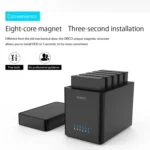 ORICO DS500U3 3.5 inch 5 Bay Magnetic-type USB 3.0 Hard Drive Enclosure with Blue LED Indicator - Image 4