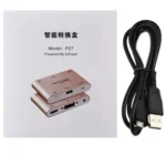 P27 Metal Cover Micro USB to HDMI + VGA HDTV Converter Digital AV Adapter, Power by EZCast, Support iOS / Android / Windows System - Image 5
