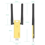 AC1200Mbps 2.4GHz & 5GHz Dual Band USB 3.0 WiFi Adapter External Network Card with 2 External Antenna - Image 4