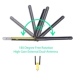 AC1200Mbps 2.4GHz & 5GHz Dual Band USB 3.0 WiFi Adapter External Network Card with 2 External Antenna - Image 6
