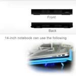 NUOXI L112A Four Fans Adjustable Speed Silent Notebook Computer Cooling Base USB Cooler Pad with 2 x USB Ports - Image 9