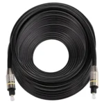 30m OD6.0mm Nickel Plated Metal Head Toslink Male to Male Digital Optical Audio Cable - Image 3