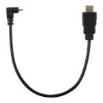 30cm 4K HDMI Male to Micro HDMI Positive Angled Male Gold-plated Connector Adapter Cable - Image 3