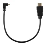 30cm 4K HDMI Male to Micro HDMI Reverse Angled Male Gold-plated Connector Adapter Cable - Image 3